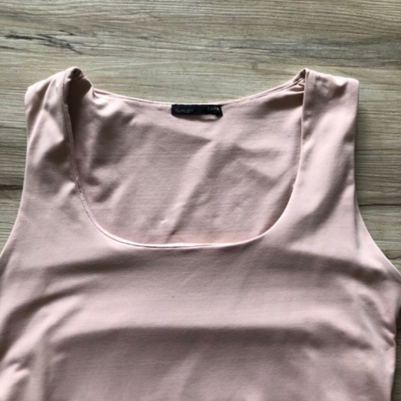 MASSIVE $10 SALE Zara Light Pink Stretchy Tank - Picture 5 of 7
